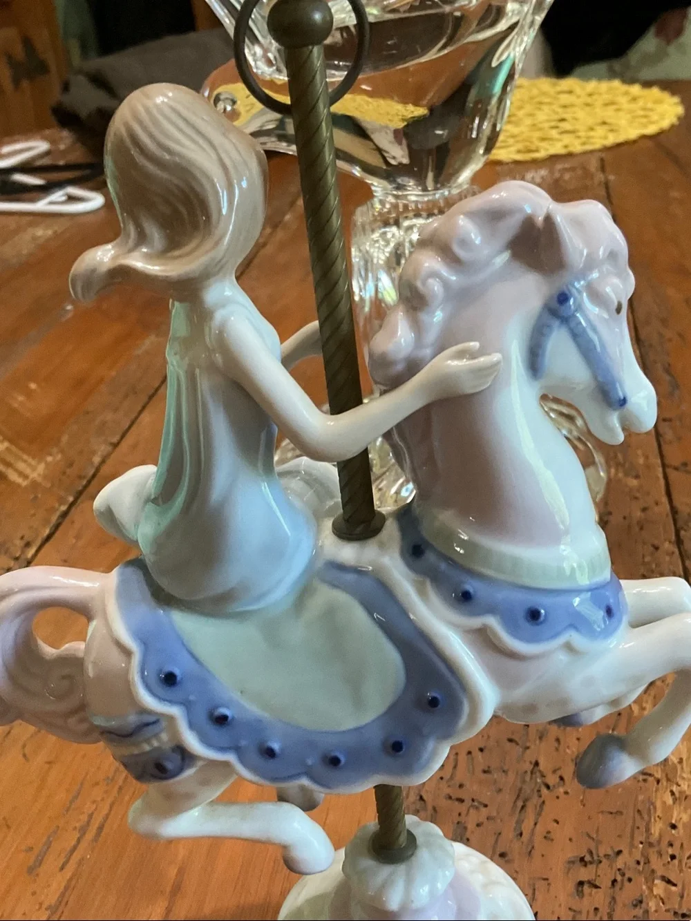 Vintage Paul Sebastian Porcelain Carousel Horse Figurine